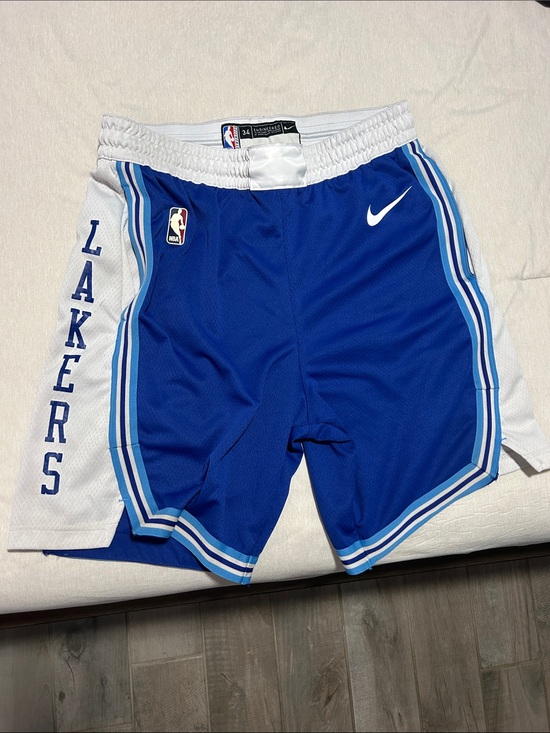 Nike Other - Nike Blue White Lakers Basketball Shorts